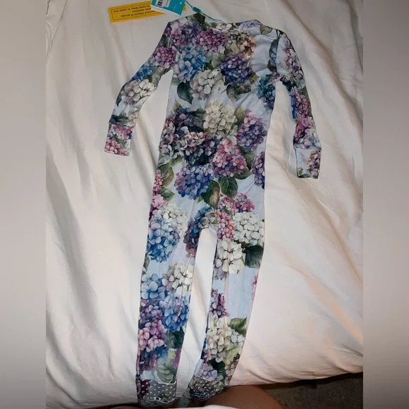🆕 Posh Peanut Toddler Convertible Pajamas Kara Floral - Picture 5 of 7